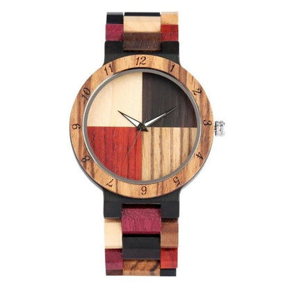 Retro houten horloge