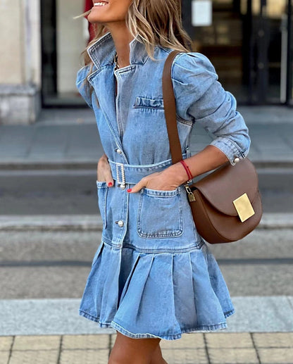 Celeste - Denim Mini Dress