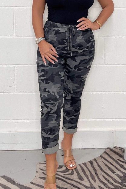 Fabiënne - Stijlvolle Camouflage Broek