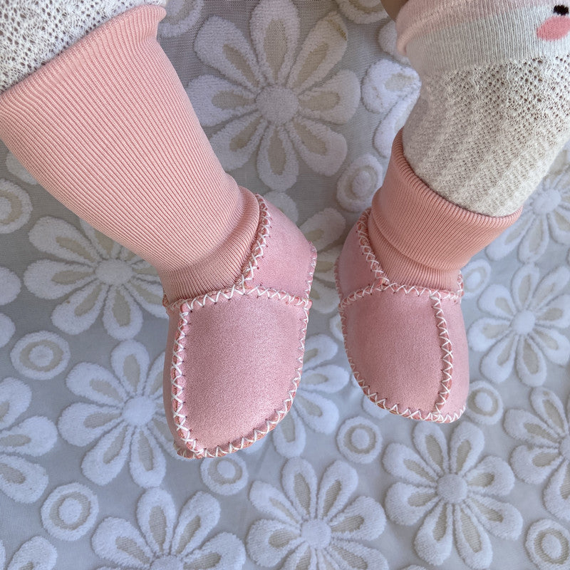 Warme bontpantoffels voor baby's en peuters