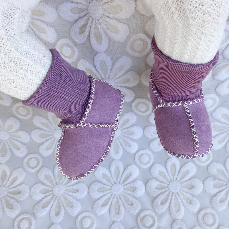 Warme bontpantoffels voor baby's en peuters