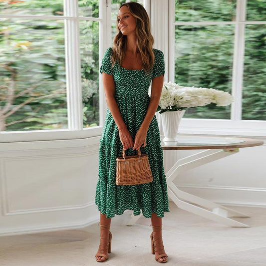 Sarah - Bohemian midi jurk